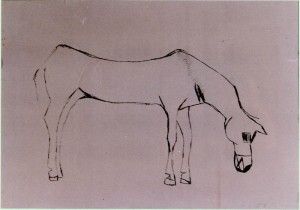 012 - Omaggio a Van Gogh - il cavallo, 1972 - 1973 circa